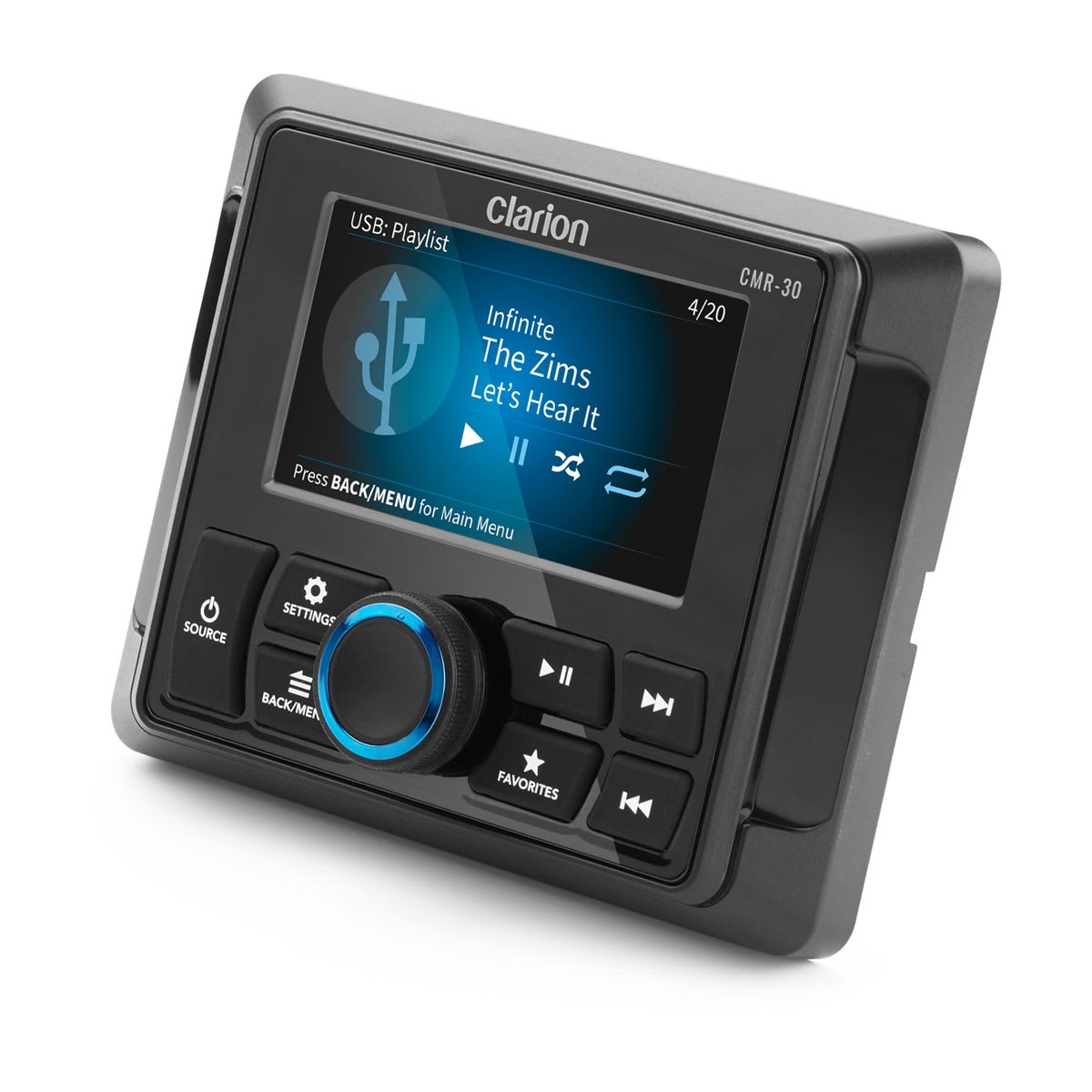 Clarion® Marine CMR-10 Wired Remote - Image 5